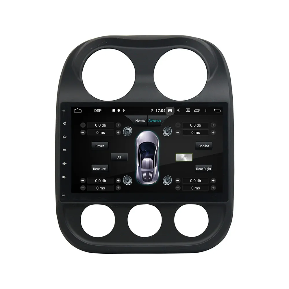 Best Android 9 8 Core With DSP For JEEP Compass 2014+ Car radio video player Multimedia GPS navigation accessories Sedan No dvd 2 din 5
