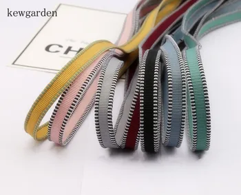 

Kewgarden 10mm Stripe Grosgrain Ribbons Handmade Tape DIY Bowknot Ribbon Clothing Decoration Accessories Riband 10m/lot