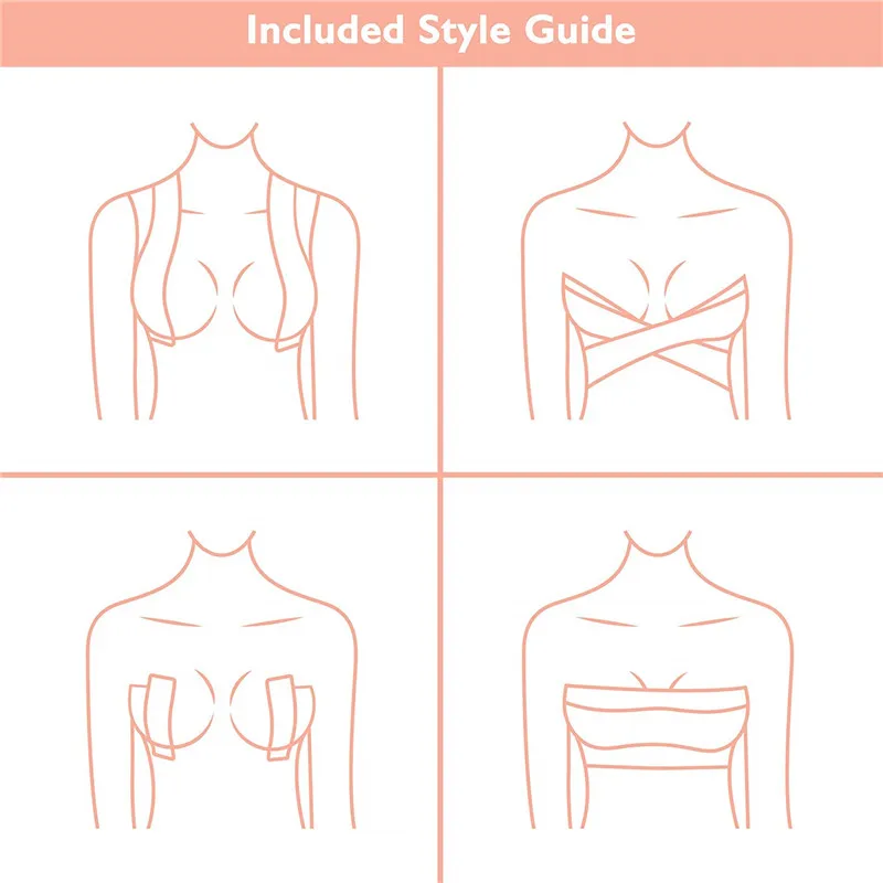 Women Tube Tops Summer Strapless Bikini Invisible Nipple Cover Breast Lift-Up Boob Tape Women Sexy Tube Top Plus Size Bra Push Up Bra Crop Top