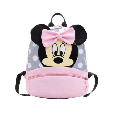 Mickey Mouse Backpack Disney Travel Girl Children Boy Pink Cute Schoolbag Kindergarten