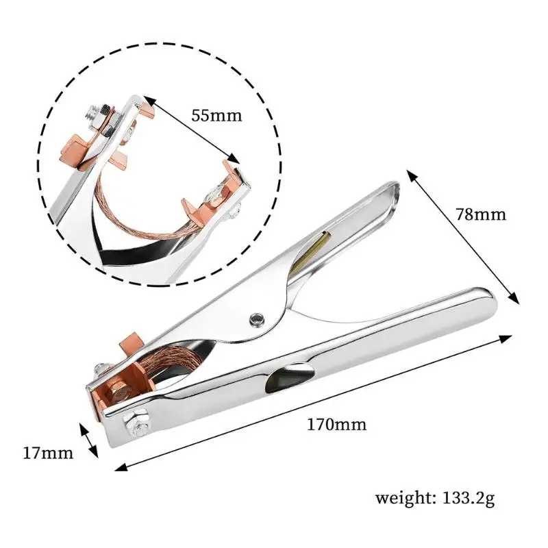 1 шт. 300/500A сварки Заземляющий зажим держатель для сварочного электрода земли кабель заземления Зажим для сварочные зажимы сварочные инструменты