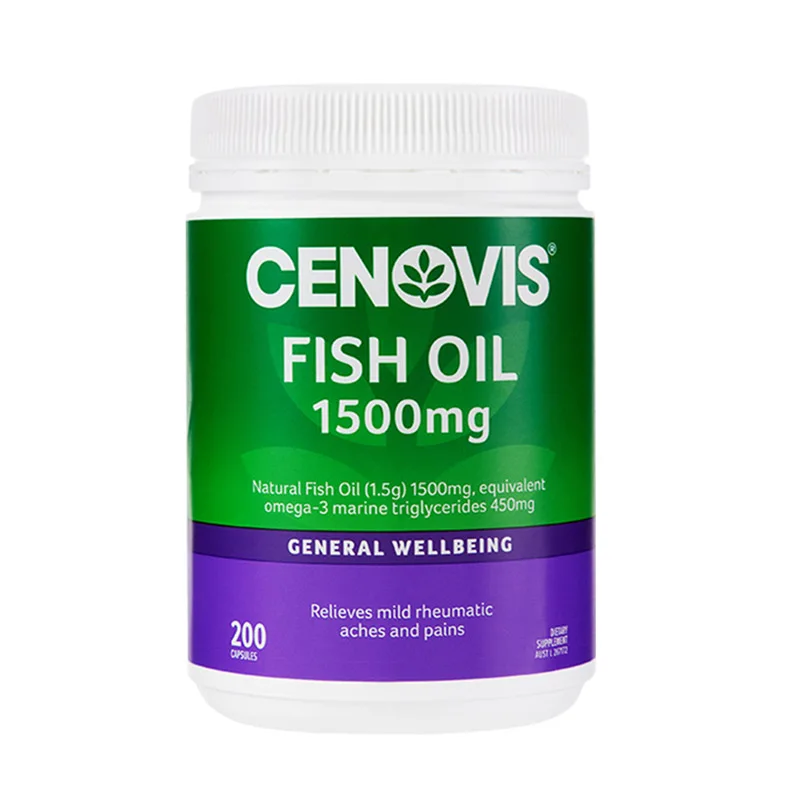 Cenovis Deep Sea Fish Oil Softgels 200 Capsules/Bottle Free Shipping
