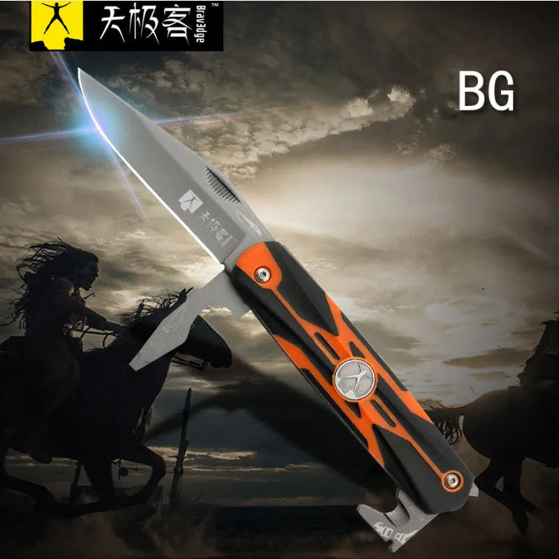 DR-011OS складной многофункциональный нож для выживания кемпинг открытый складной охотничья пила нож 420C из нержавеющей стали