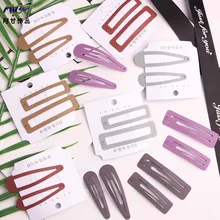 Южная Корея простые тусклые полированные заколки для волос заколка для волос головной убор длинный зажим взрыва клип сломанные заколки для детей боковой зажим для волос