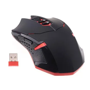 

RGB Color Luminous Wireless Gaming Mouse 5 Buttons Adjustable 2000DPI Optical Mice With USB Receiver For PC Computer Laptop