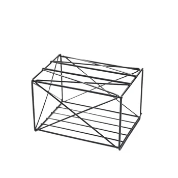 

1 Pc Tissue Box Wrought Iron Desktop Napkin Storage Box Paper Storage Rack Paper Tray For Living Room Bedroom Home