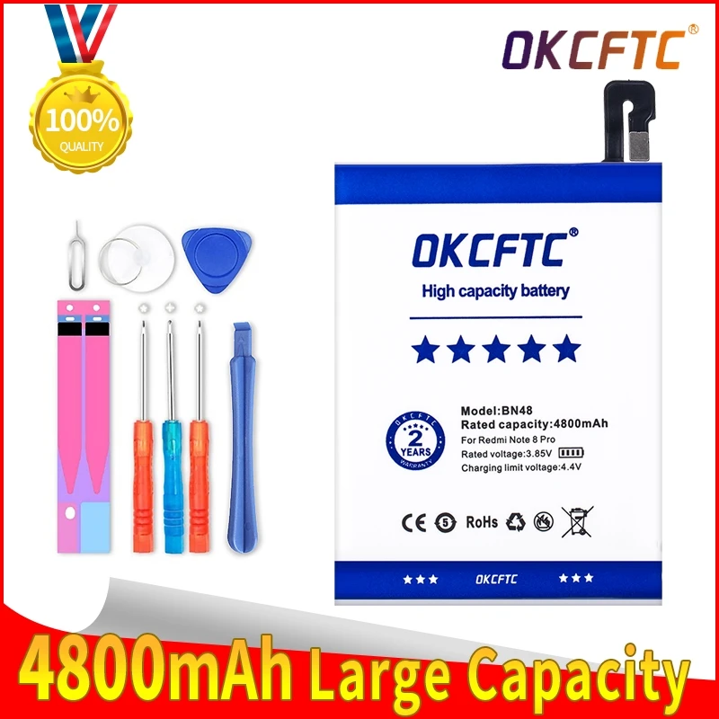 

Original Replacement Battery For Xiaomi Redmi Note 6 Pro Note6 Pro BN48 Genuine Phone Battery 4800mAh