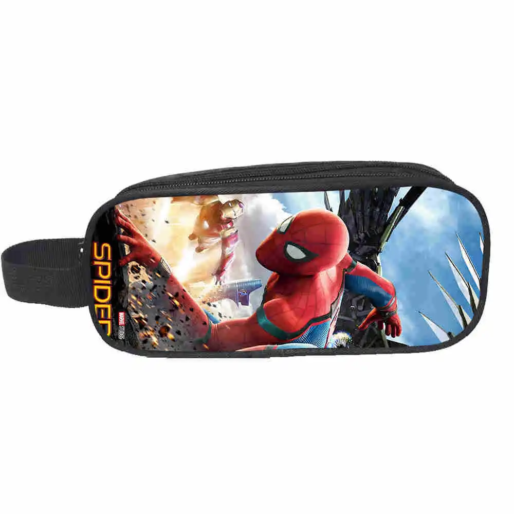 Pencil case 9 3 шт./компл. супергероя Spideran детская одежда для отдыха для мальчиков и девочек, школьная сумка, мультяшный рюкзак Человек-паук школьная сумка для детей студенческий Рюкзак Mochila - Цвет: Pencil case 9