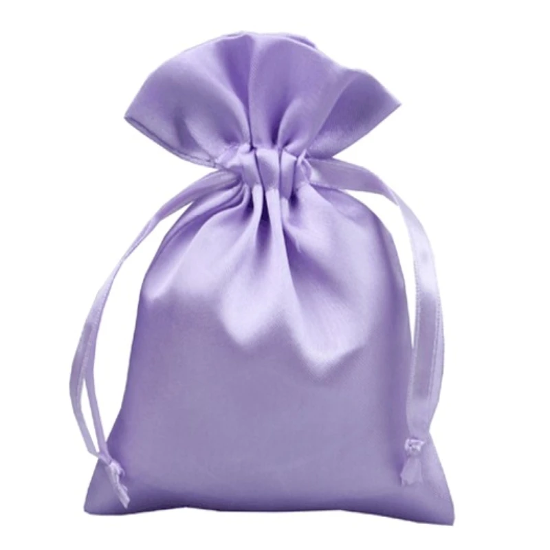 

100pcs free shipping Satin drawstring jewelry pouches Satin gift bag for bracelet bangle packaging