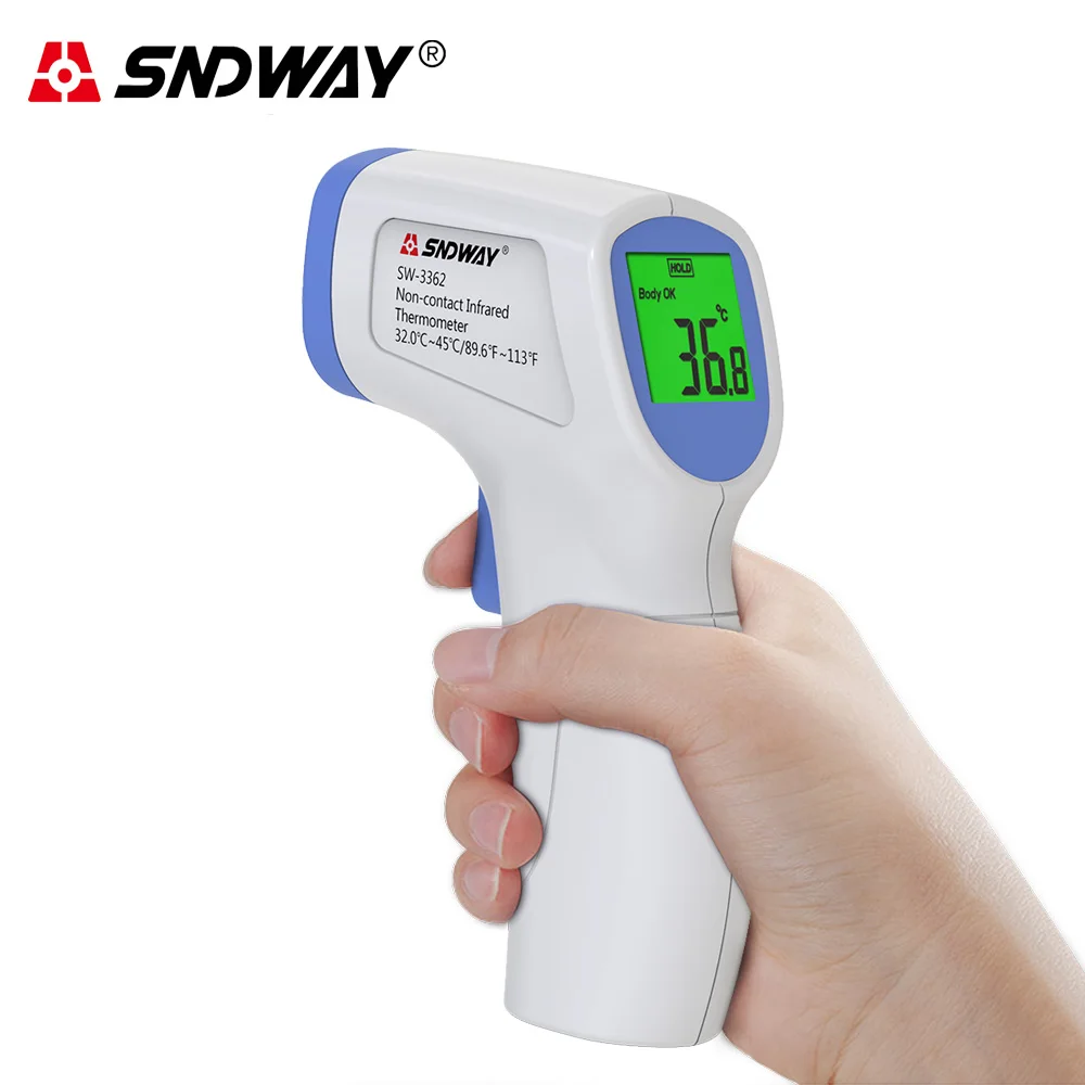 Digital Infrared Baby Kids Thermometer Gun Non-Contact Forehead Ear Temperature