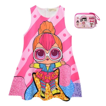 

3-11 Years Kids Girl Dress Toddler Baby Sleeveless Dresses Summer Children Clothing Girls Lol Princess Dress Kid Tops Outfits