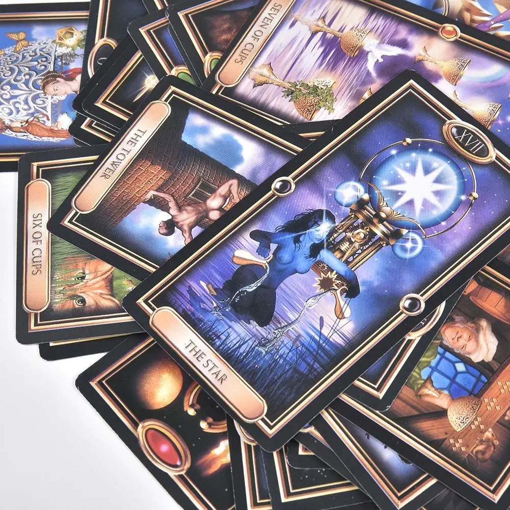 78pcs English The Gilded Tarot Cards Tarot Deck Board Games Gifts For Family Party Playing Card Table Game Entertainment Gift 78pcs English The Gilded Tarot Cards Tarot Deck Board Games Gifts For Family Party Playing Card Table Game Entertainment Gift