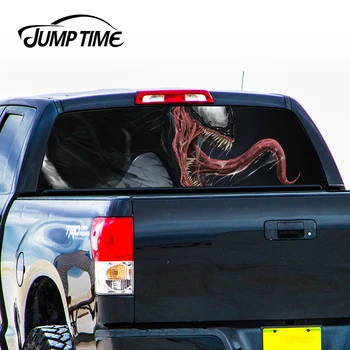 

Jump Time 130cm x 60cm For Venom Rear Windshield Printed One Way Vision Perspective Stickers Mesh Film Decal for Car Window