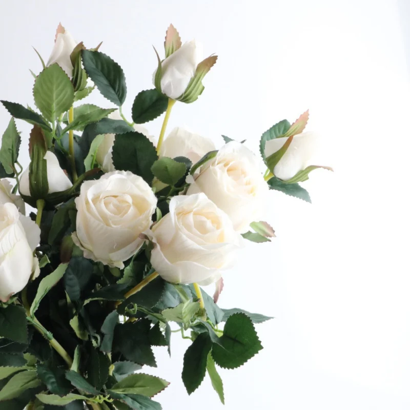 

For Home Decor Indoor Wall Garden DIY Decorations Photography Props Artificial Silk Rose Flowers Fake Flower Stem
