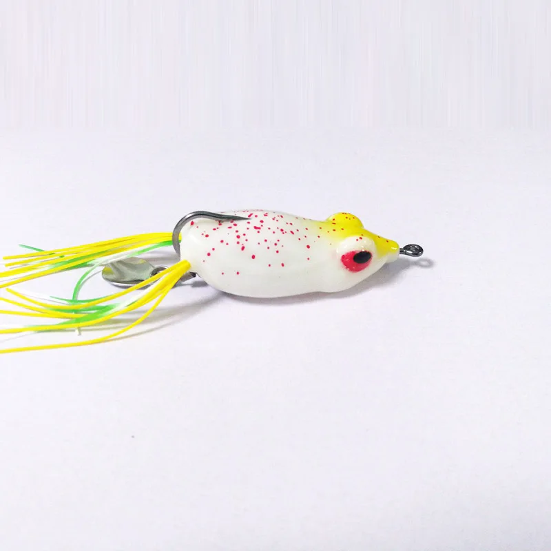 OBSESSION 15 г 60 мм Frogbass бас Рыбалка реалистичные мягкие приманки лягушки большой глаз простой рючок для рыбалки Поверхностная приманка мягкие приманки 5 шт./партия