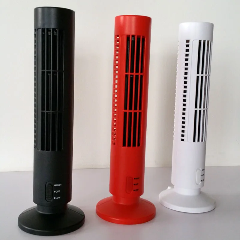 

SOURCE Factory Mini Fan Vertical Type Air Conditioner USB Pyramid Bladeless Fan
