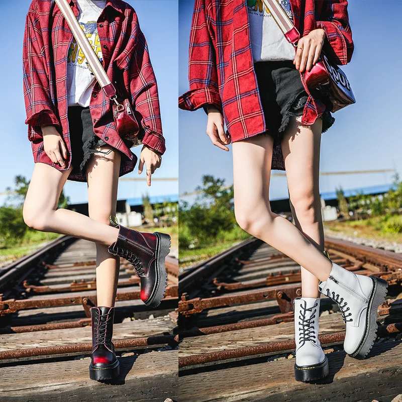 

Platform Ankle Boots For Women Boots Plush Warm Women Winter Boots For Martin Boots Female Winter Shoes Booties Women Shoes 2019