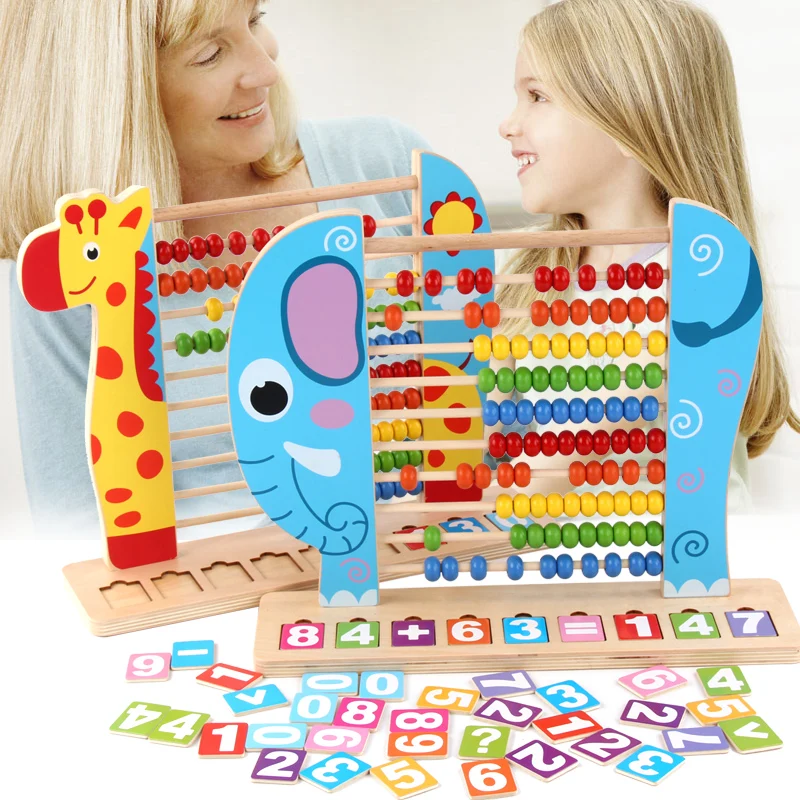 Детские деревянные бусы, Игрушки для раннего образования/abacus книжная полка, математические развивающие игрушки/интерактивные игры для родителей и детей