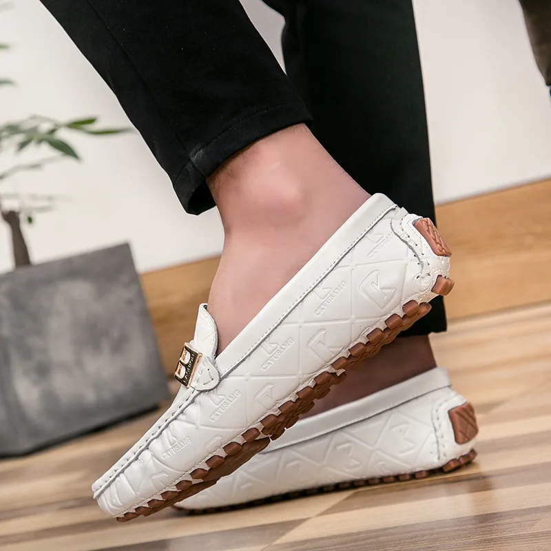 

2019 Summer New Style Genuine Leather Moccosins Trend of Fashion Driving Shoes Men's England Korean-style Versatile MEN'S Casual