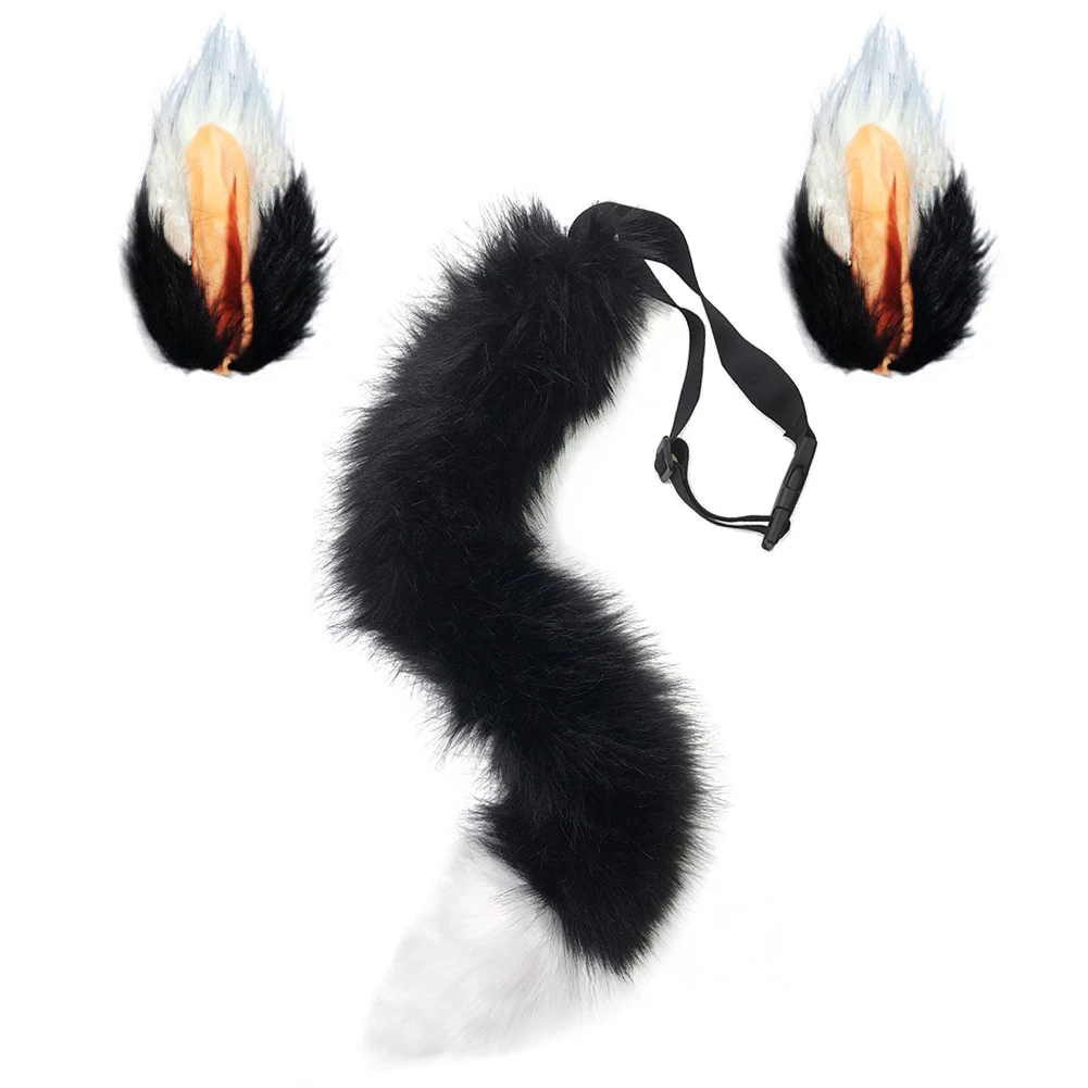 Animal Ears and Tail Set Adults Child Fancy Dress Costume Accessory Party Play