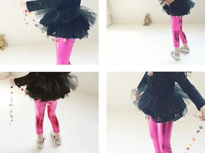 Baby pants for girls Kids Leggings Children's pencil pants Trousers Faux PU Leather Legging Slim trousers
