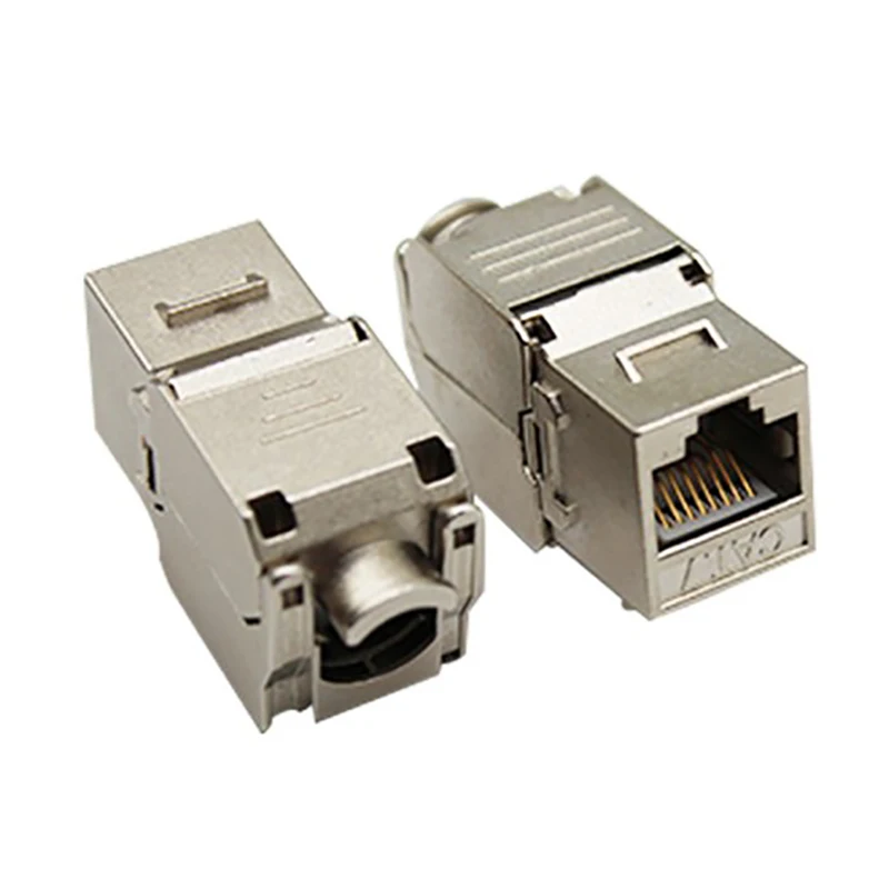 

24Pc RJ45 Cat.7 Shielded FTP Zinc Alloy Module Network Jack Connector Adapters 10GB Network