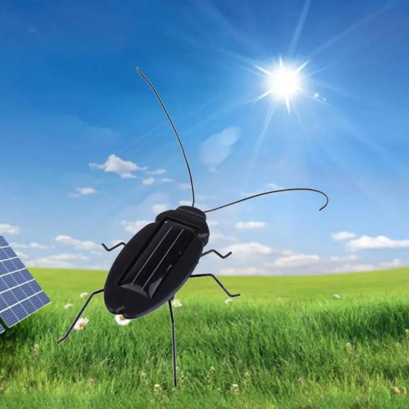 Солнечная энергия вибрирует вперед пластиковое моделирование насекомых детские игрушки