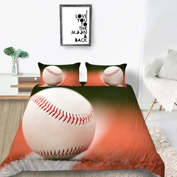 

Baseball Bedding Set Single Fashionable Lifelike 3D Simple Duvet Cover Queen King Twin Full Double Unique Design Bed Set