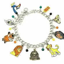 Горячая и новая Король Лев Simba тематический металлический Шарм-браслет