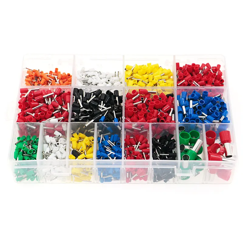 2120 шт. изолированные концевые клеммы для шнура оловянные медные обжимные