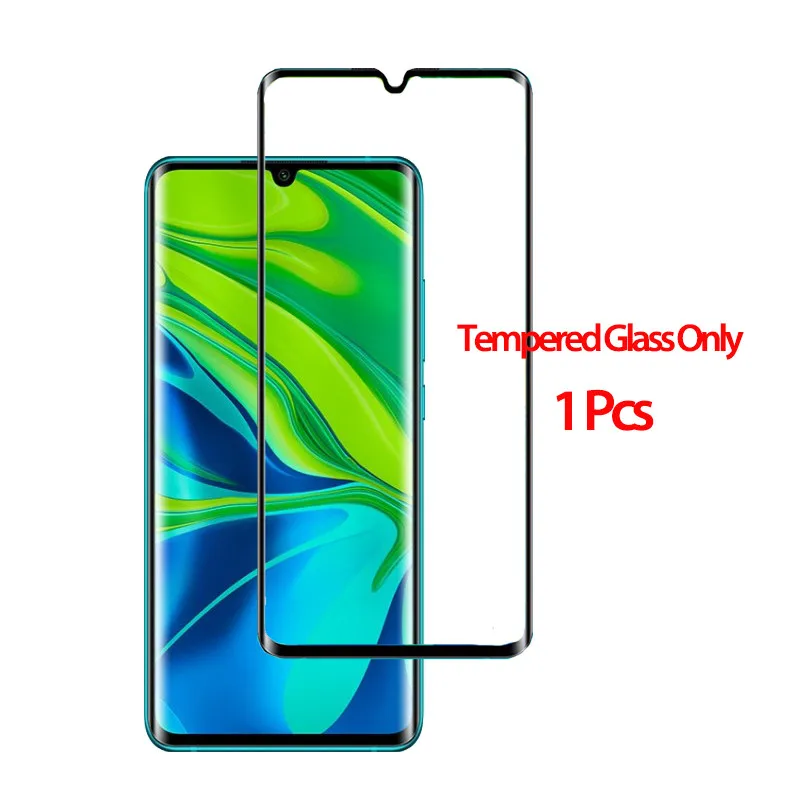 1Pcs Glass Only 3 шт 9h 0,33 мм полностью клеящаяся пленка для мобильного телефона mi-Note 10 3d изогнутое закаленное стекло Защита экрана для Xiao mi note 10 - Цвет: 1Pcs Glass Only