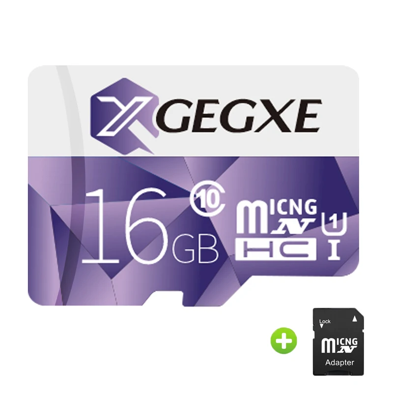 Высокая скорость XGEGXE оригинальная micro SD/TF карта 8 ГБ 16 ГБ 32 ГБ флэш-карты памяти 64 ГБ 128 ГБ 256 ГБ для видеорегистратора смартфона ПК - Емкость: 16G-Adapter