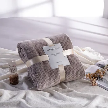

Pure Color Flannel Fleece Blanket Fleece Super Soft Blankets Winter Warm Fluffy Linen Bedspread Throw Blanket For Home Beds