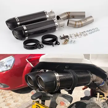 

Inlet Motorcycle modified exhaust pipe muffler LEOVICNE exhaust 848 evo 1198 1098 848 mid section