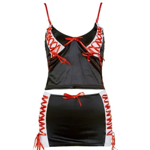 

The lady's fancy uniform seduced the black stretch cloth maid The waiter wears a close-fitting ribbon tie