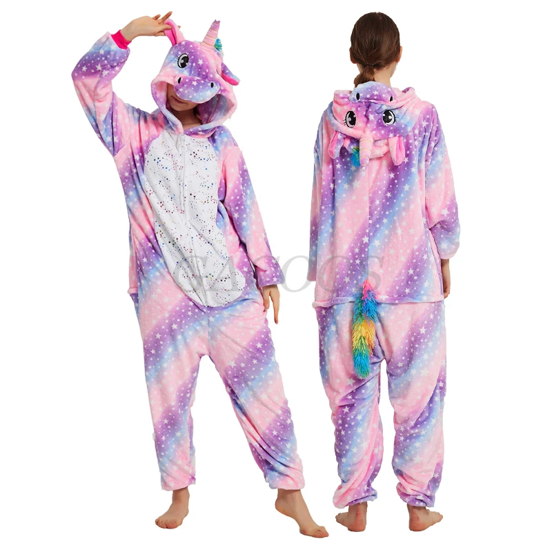 Kigurumi Women Unicorn Onesies Costumes Unisex Winter Panda Jumpsuit Kids Nightwear Anime Adults Flannel Sleepwear Men Pajamas Kigurumi Women Unicorn Onesies Costumes Unisex Winter Panda Jumpsuit Kids Nightwear Anime Adults Flannel Sleepwear Men Pajamas
