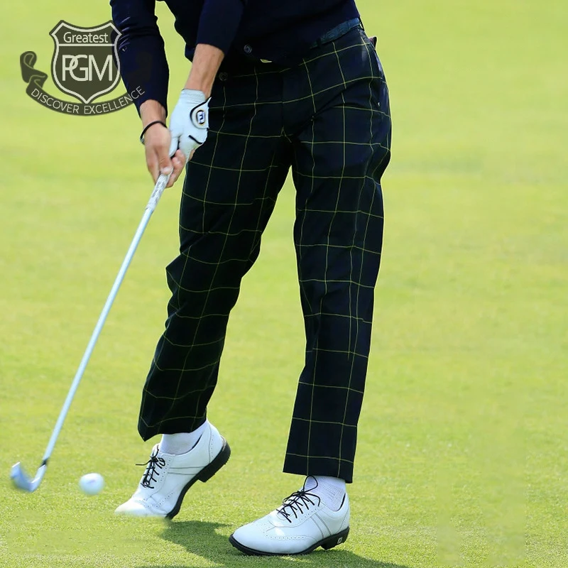 Most Popular BoaKQ Pgm Men'S Golf Pants High Elastic Trousers Summer Thin Plaid Golf Costume M