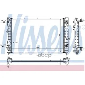 

Engine radiator Audi a 4 1 6-1 8 AUT. 96-nissens art 60229