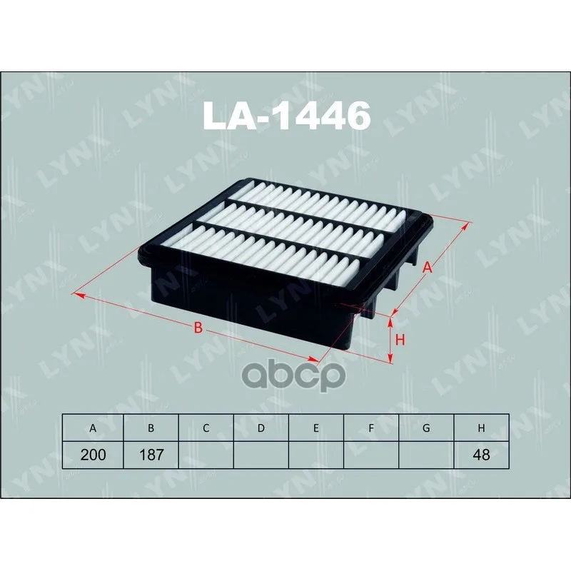 Фильтр Воздушный Hyundai Elantra(06-),Kia Ceed LYNXauto арт. LA1446
