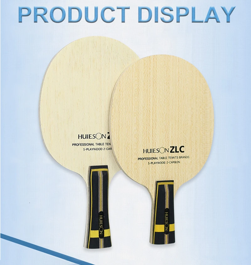 Huieson Professional Table Tennis Training Blade 5 Plywood 2 Ply ZL Carbon Fiber Ping Pong Blade for Table Tennis Racket DIY (5)