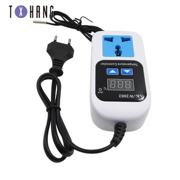 

XK-W2002 digital display temperature controller adjustable temperature socket automatic temperature switch diy electronics