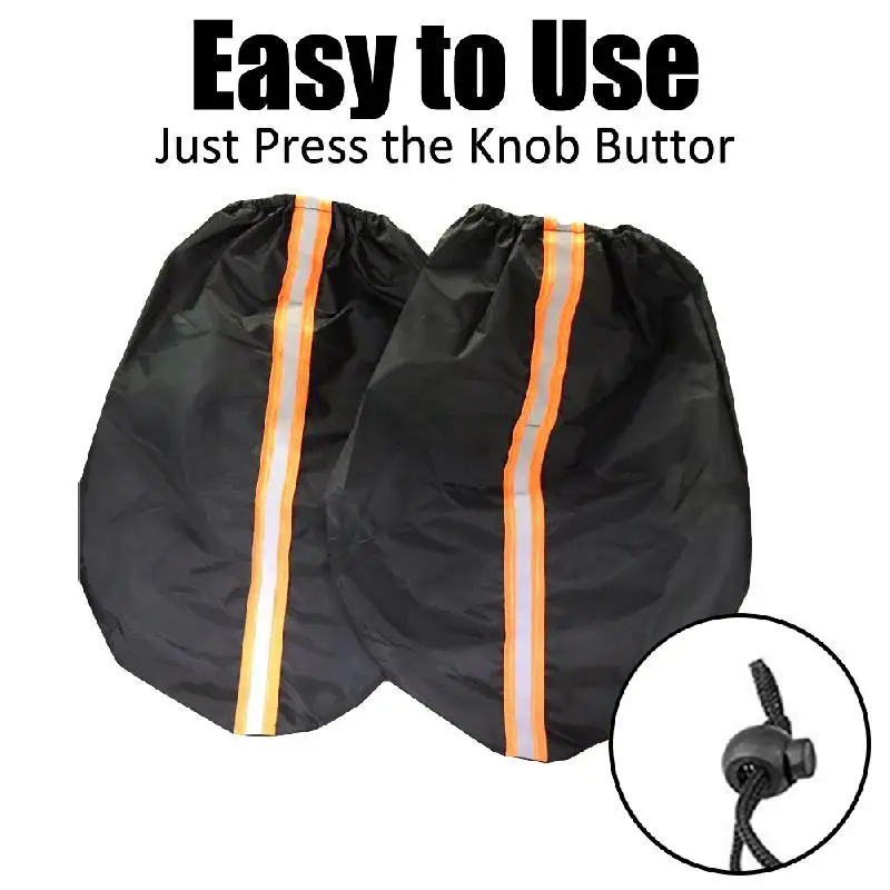 1 пара чехлов для автомобильных зеркал зеркальные рукавицы со светоотражающей