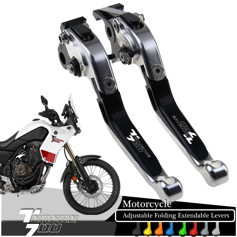 CNC Aluminum Adjustable Folding Brake Clutch Levers for YAMAHA TENERE