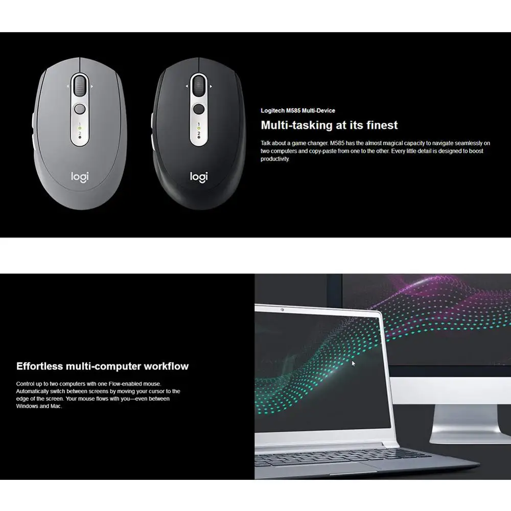 Беспроводная Bluetooth мышь Logitech M590 оптическая Бесшумная компьютерная Компьютерные