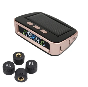 

Solar TPMS Tire Pressure Sensor Car Real Time Check Tyre External Sensors TP068 LCD Data Display Tire Pressure Monitoring System