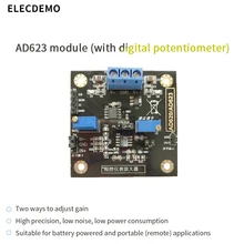 Amplifier-board AD623 Module Instrumentation Amplifier Digitally Controlled Potentiometer MCP41100 Programmable Amplifier