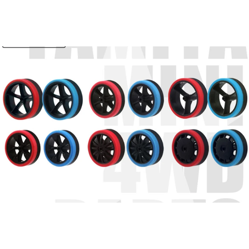 Оригинальные Шины tamiya trim средней/Большой шины для колес для tamiya mini 4wd гоночных автомобилей 324 магазин - Цвет: contact us u want
