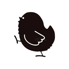 Autocollants de poulet, marche, fenêtre, voiture, 16x14.6cm, mignons et intéressants, à la mode, accessoires de voiture