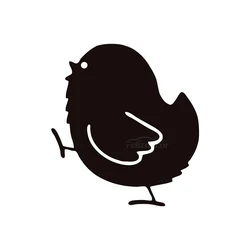 16*14.6cm Chicken, walk, window, car stickers Cute And Interesting Fashion Sticker Decals car accessories