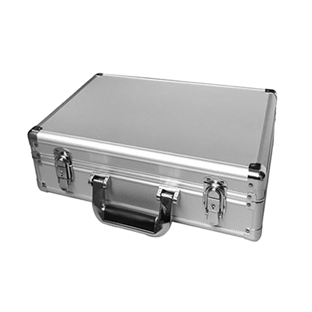 450 Capacity Aluminum Poker Chip Case - Black Interior - Casino Chip Storage & Carrying Case